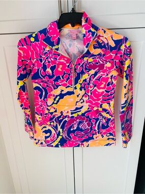 Lilly Pulitzer popover XXS womens nwot patterned jacket sweater